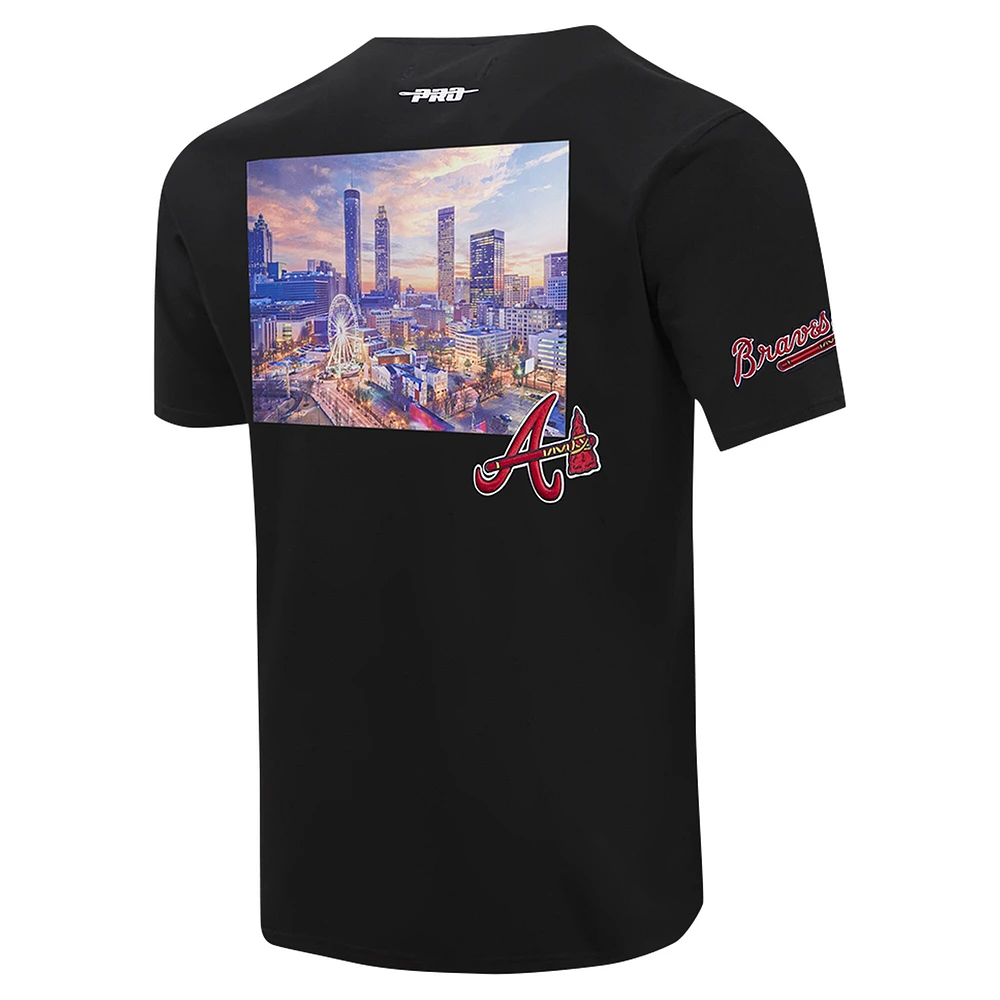 Men's Pro Standard Black Atlanta Braves Cityscape T-Shirt