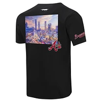 Men's Pro Standard Black Atlanta Braves Cityscape T-Shirt