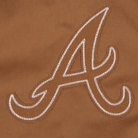 Veste marron à fermeture éclair intégrale Pro Standard des Braves d'Atlanta Paint The City pour hommes