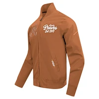 Veste marron à fermeture éclair intégrale Pro Standard des Braves d'Atlanta Paint The City pour hommes