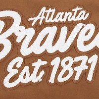 Veste marron à fermeture éclair intégrale Pro Standard des Braves d'Atlanta Paint The City pour hommes
