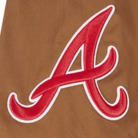 Veste marron à fermeture éclair intégrale Pro Standard des Braves d'Atlanta Paint The City pour hommes