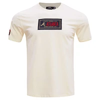 Men's Pro Standard Cream Atlanta Braves Club Member Badge T-Shirt