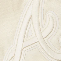 Men's Pro Standard Cream Atlanta Braves Neutral CJ Dropped Shoulders T-Shirt