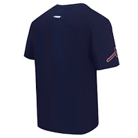 T-shirt à épaules tombantes Turn It Up Pro Standard bleu marine pour homme des Atlanta Braves