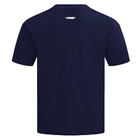 T-shirt à épaules tombantes Turn It Up Pro Standard bleu marine pour homme des Atlanta Braves