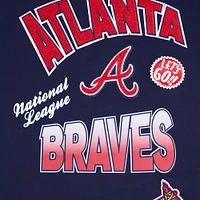 T-shirt à épaules tombantes Turn It Up Pro Standard bleu marine pour homme des Atlanta Braves