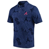 Men's Tommy Bahama  Navy Atlanta Braves Blooms Polo