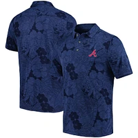 Men's Tommy Bahama  Navy Atlanta Braves Blooms Polo