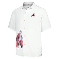 Men's Tommy Bahama White Atlanta Braves Veracruz Ace Islanders Button-Up Shirt