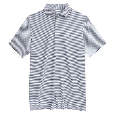 Polo Vineyard Vines pour hommes, bleu marine, Atlanta Braves, Bradley Stripe