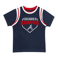 Preschool Fanatics Atlanta Braves Loaded Base T-Shirt & Shorts Set
