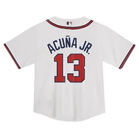 Toddler Nike Ronald Acuña Jr. White Atlanta Braves  Game Jersey
