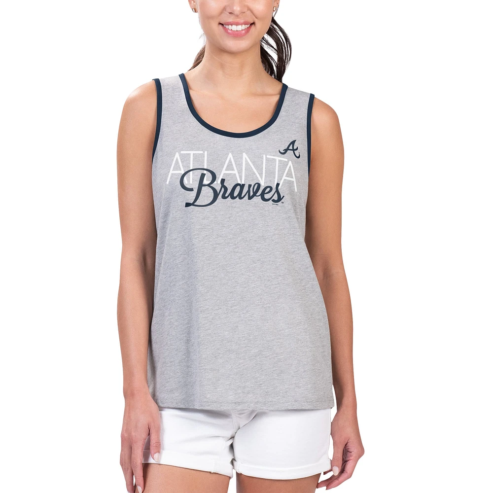 GII BRAVES GRIS MARINE DAMES DÉBARDEUR DE MODE LE PLUS RAPIDE TANLAD