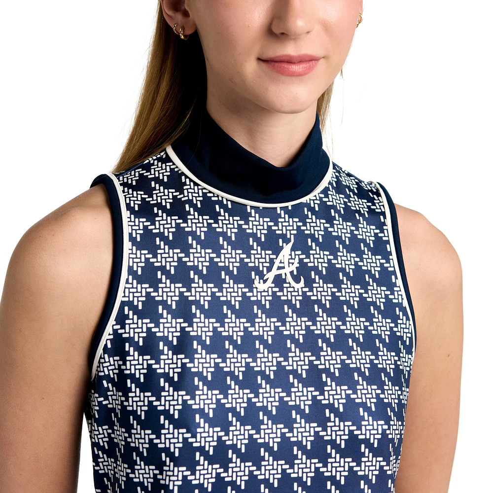 Women's Lusso Navy Atlanta Braves Cameron Dress
