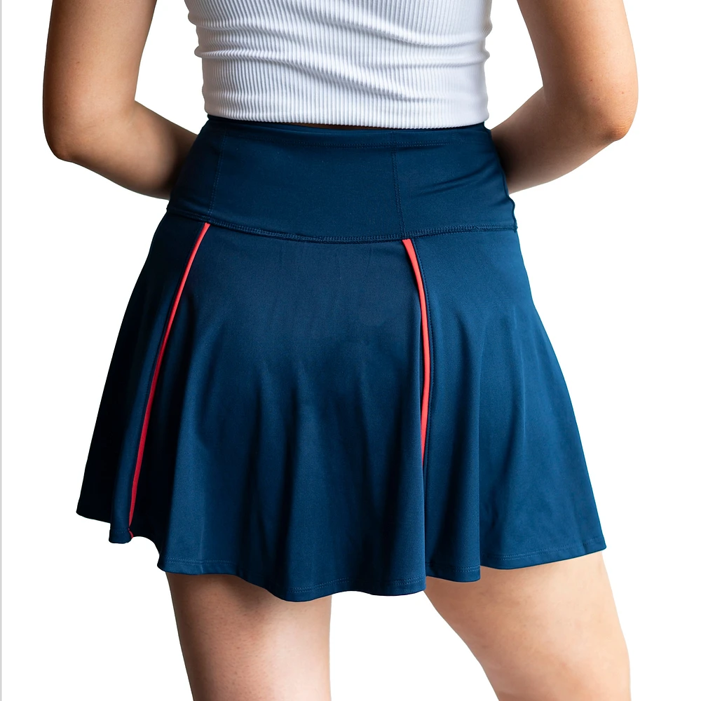 Women's Lusso Navy Atlanta Braves Colleen Skort