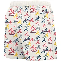 Women's Lusso  White Atlanta Braves Marge Shorts