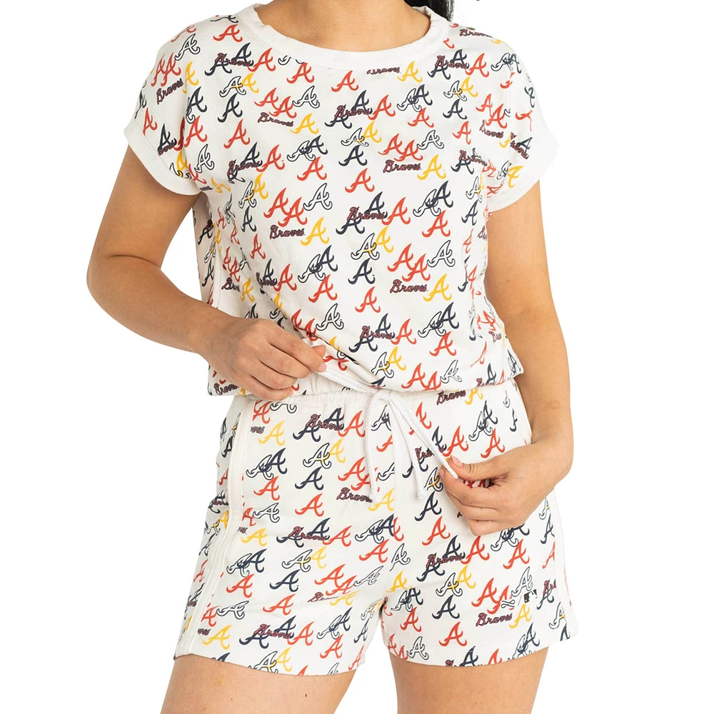 Women's Lusso  White Atlanta Braves Marge Shorts