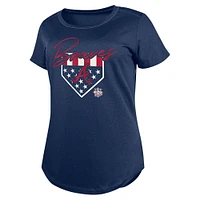 Women's New Era Navy Atlanta Braves Americana T-Shirt