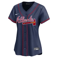 Women's Nike Ronald Acuña Jr. Navy Atlanta Braves Alternate Limited Player Jersey
