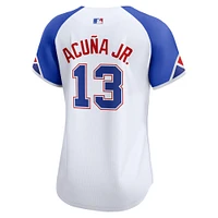 Women's Nike Ronald Acuña Jr. White Atlanta Braves City Connect Limited Player Jersey