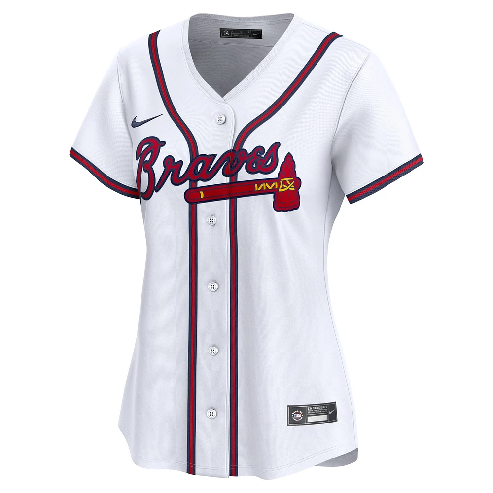 Women's Nike Ronald Acuna White Atlanta Braves Home Limited Player Jersey