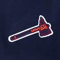 Women's Pro Standard Navy Atlanta Braves Game Day Classics Crewneck Pullover Sweatshirt
