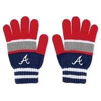 Women's WEAR by Erin Andrews Atlanta Braves Stripe Glove & Scarf Set