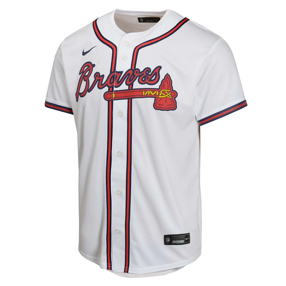 Youth Nike  White Atlanta Braves Home Game Jersey