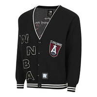 Unisex round21  Black Atlanta Dream Campus Fit Full-Button Cardigan