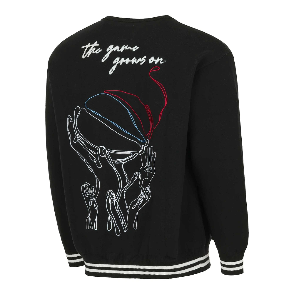 Unisex round21  Black Atlanta Dream Campus Fit Full-Button Cardigan