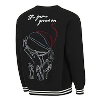 Unisex round21  Black Atlanta Dream Campus Fit Full-Button Cardigan