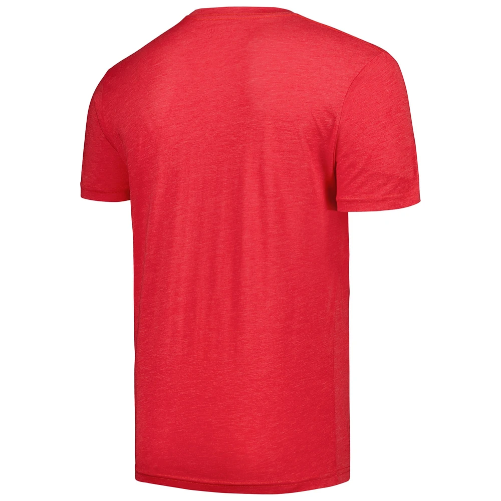 Women's Sportiqe  Heather Red Atlanta Dream Comfy Super-Soft Tri-Blend T-Shirt