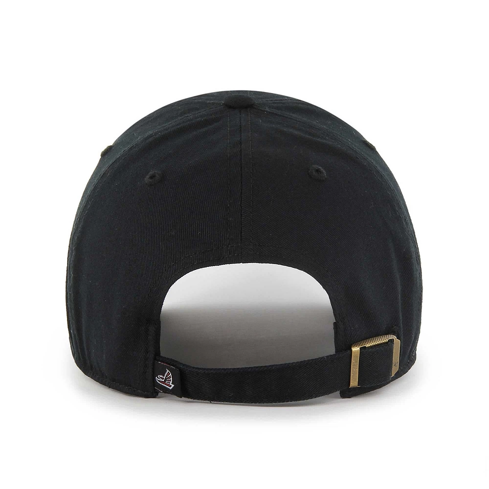 Men's '47 Black Atlanta Falcons Team Pride Clean Up Adjustable Hat