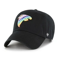 Men's '47 Black Atlanta Falcons Team Pride Clean Up Adjustable Hat