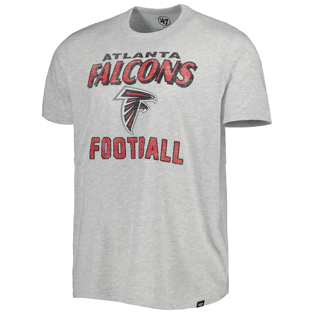 T-shirt léger Atlanta Falcons Dozer Franklin '47 gris chiné pour homme