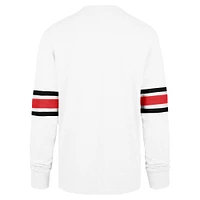 Men's '47 White Atlanta Falcons Gridiron Throwback Premier Brex Long Sleeve T-Shirt