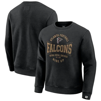 Men's Darius Rucker Collection by Fanatics Black Atlanta Falcons Vintage Pullover Sweatshirt