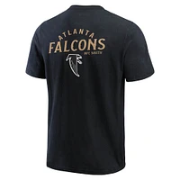 T-shirt Henley délavé noir pour homme de la collection Darius Rucker Fanatics des Falcons d'Atlanta