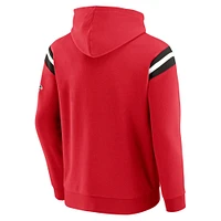 Men's Darius Rucker Collection by Fanatics Red Atlanta Falcons Football Washed Pullover Hoodie
