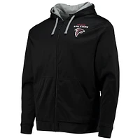 Men's Dunbrooke Black/Gray Atlanta Falcons Apprentice Full-Zip Hoodie