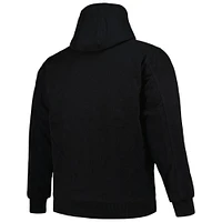 Men's Dunbrooke Black Atlanta Falcons Big & Tall Dakota Canvas Hoodie Full-Zip Jacket