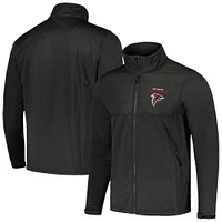 Men's Dunbrooke Heather Black Atlanta Falcons Explorer Tech Full-Zip Jacket