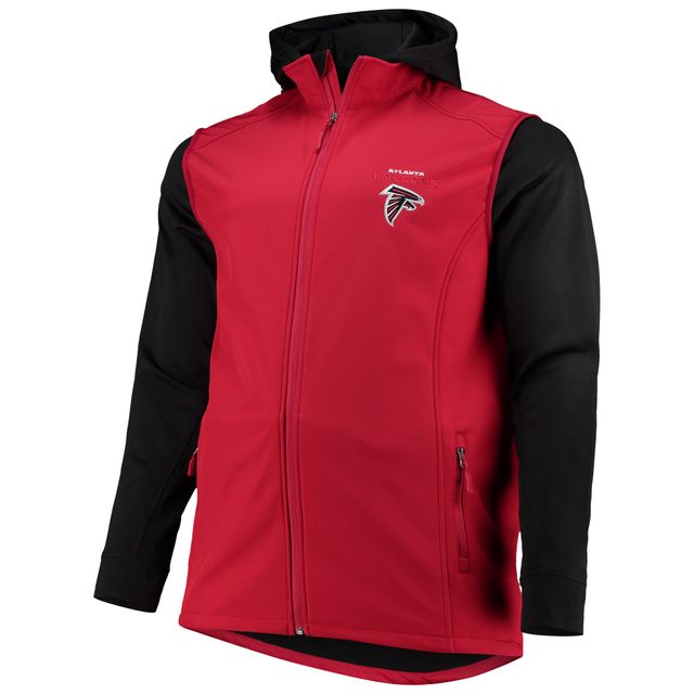 Veste à capuche zippée intégrale rouge Dunbrooke pour hommes Atlanta Falcons Tailles Big & Tall Alpha