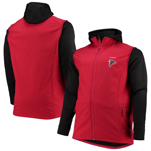Veste à capuche zippée intégrale rouge Dunbrooke pour hommes Atlanta Falcons Tailles Big & Tall Alpha