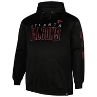 Men's Fanatics  Black Atlanta Falcons Big & Tall Fleece Pullover Hoodie