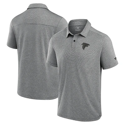 Polo technique noir Fanatics pour homme des Falcons d'Atlanta