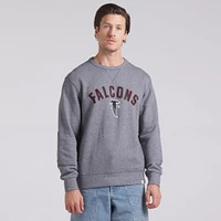 Men's Fanatics  Heather Gray Atlanta Falcons Loop Terry Pullover Sweatshirt