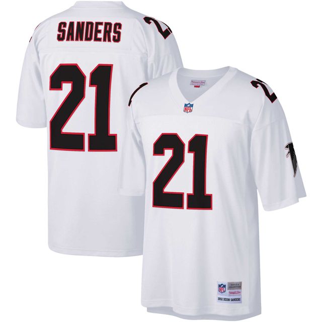 Maillot de réplique joueur retraité Mitchell & Ness Deion Sanders des Atlanta Falcons Big Tall 1992 pour hommes