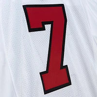 Men's Mitchell & Ness Michael Vick White Atlanta Falcons 2001 Authentic Throwback Retired Player Jersey
